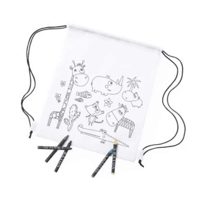 A bag with a string to color, pencils V7871 – promotional product with your logo