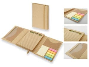 NOTEPAD WITH STICKY NOTES AND BALL PEN