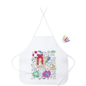 A kitchen apron to color, markers V9683