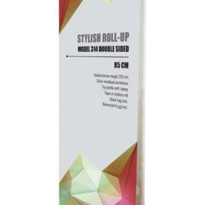 Roll-up Stylish, Double sided - alu - 85 x 200 cm