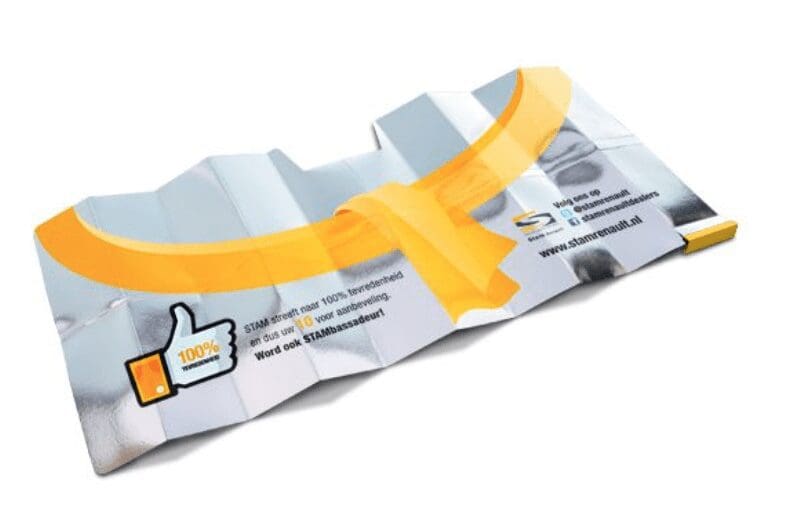 Advertising Compact Metalic Car-Sunshade